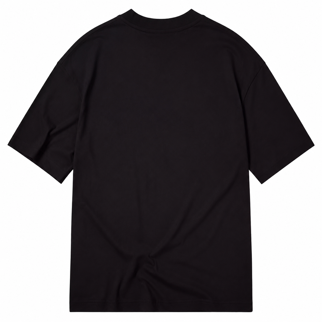 Cavalier King Charles Spaniel Tricolor Sitting Pose Portrait Classic T-shirt – black back view