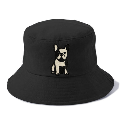 French Bulldog Black And White Tuxedo Pose Hat