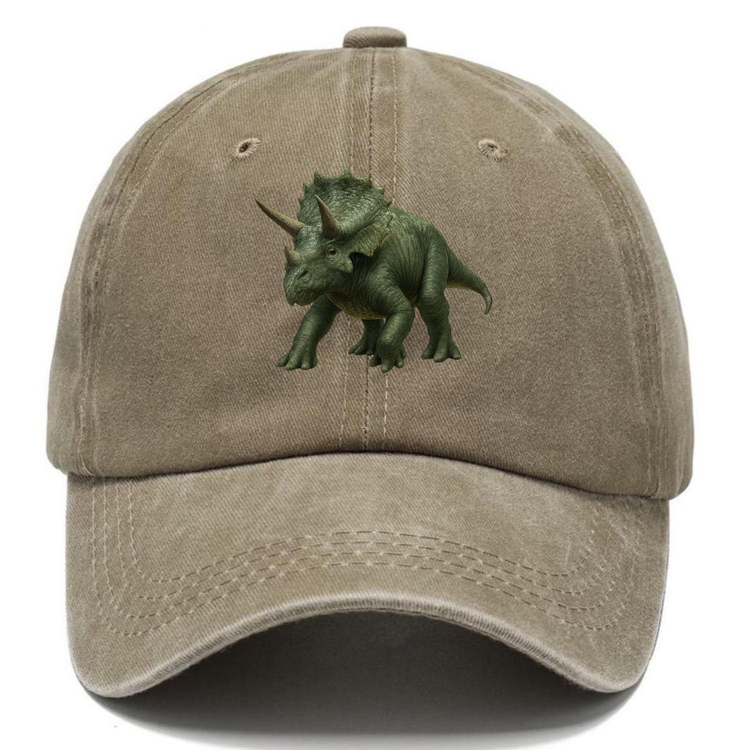 majestic triceratops rendered with precision Hat
