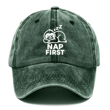 nap first sloth Hat