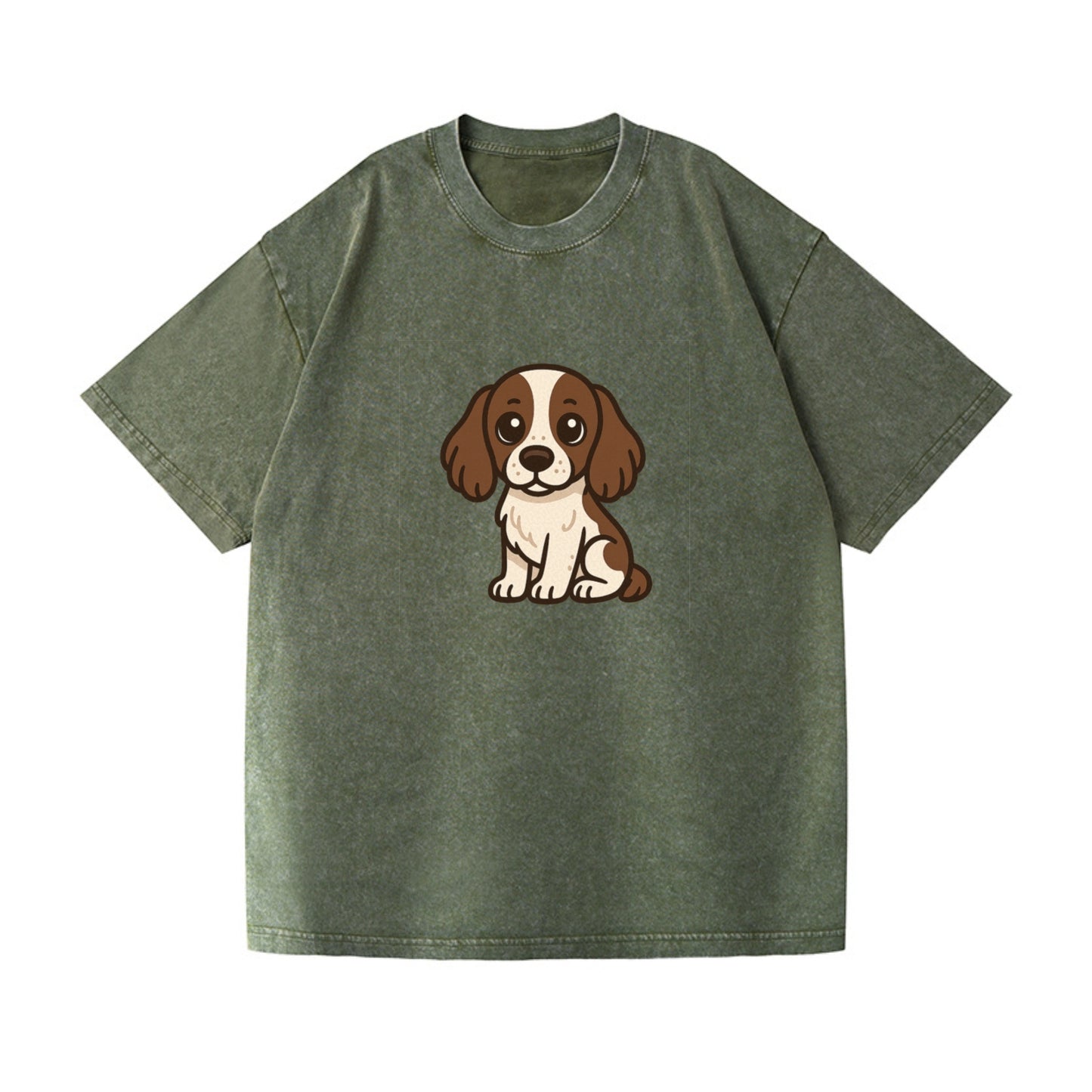 english springer spaniel liver and white sitting pose portrait design Hat