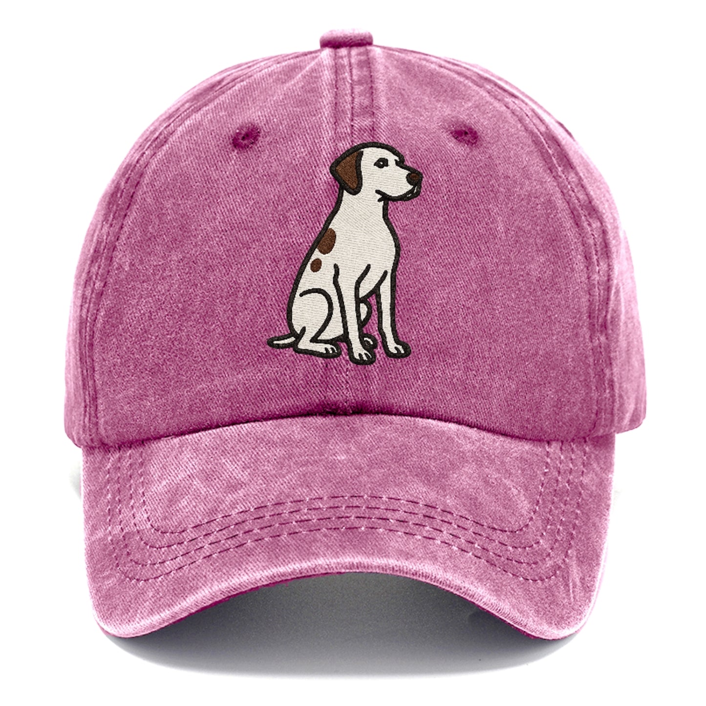 pointer-white-liver-spots-sitting-pose-loyal-spirit Hat