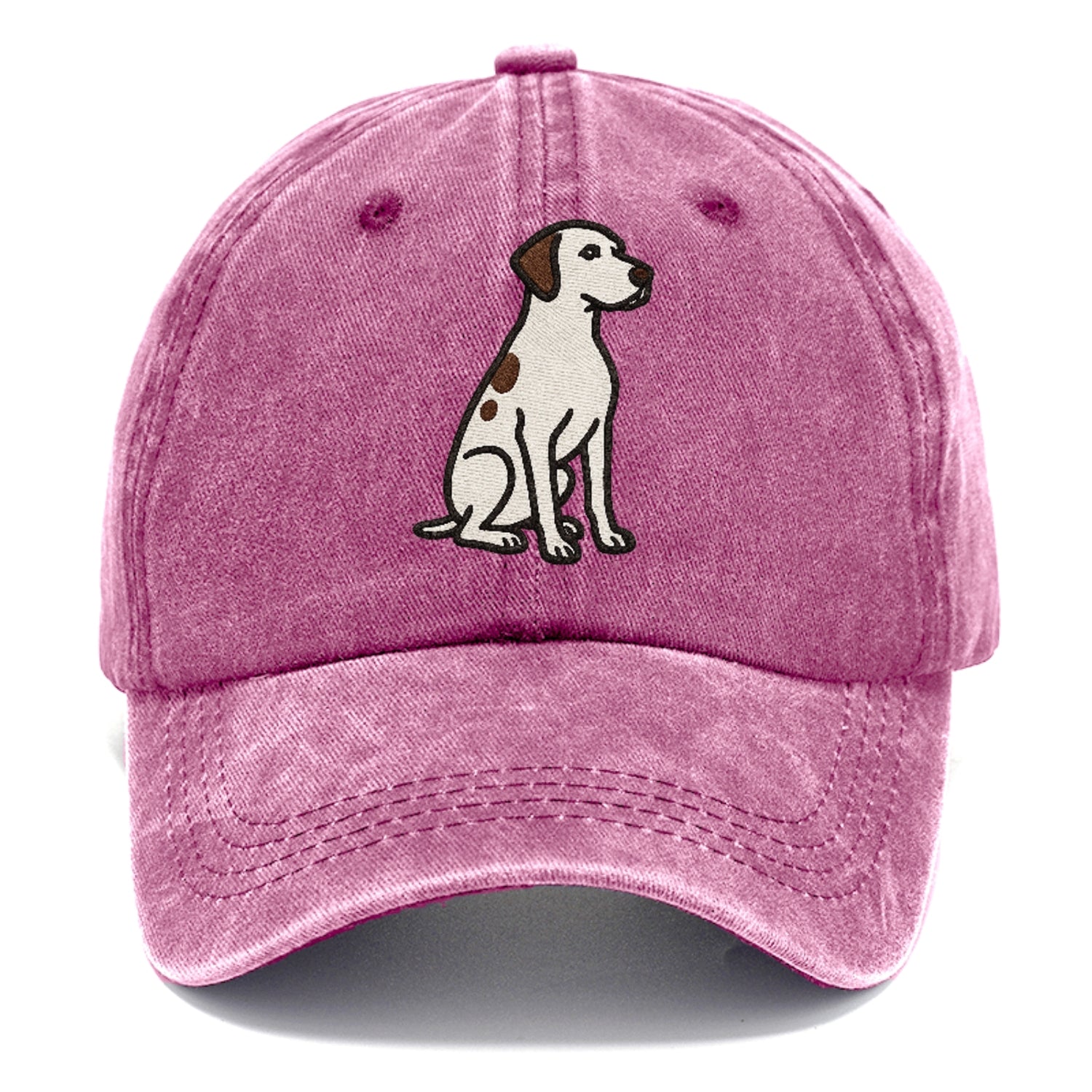 pointer-white-liver-spots-sitting-pose-loyal-spirit Hat