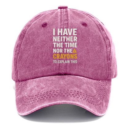 time nor crayons Hat