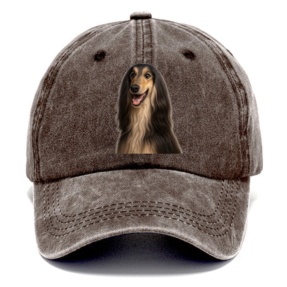 afghan hound portrait design Hat