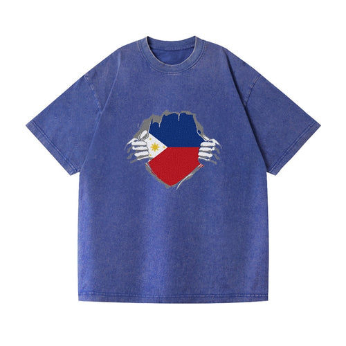 Philippines Flag Revealed Vintage T-shirt