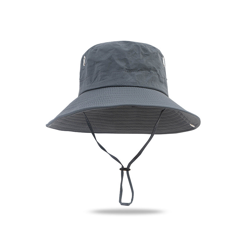 Pandaize Sun Hat UV Protection Breathable Outdoor Fishing Cap for Hiking and Fishing Light Ash