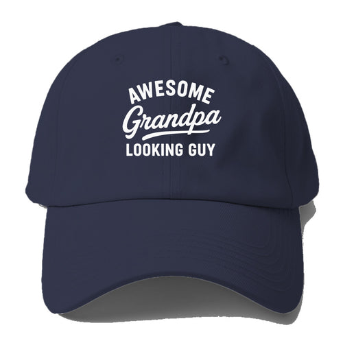 Awesome Grandpa Looking Guy Baseball Cap For Big Heads