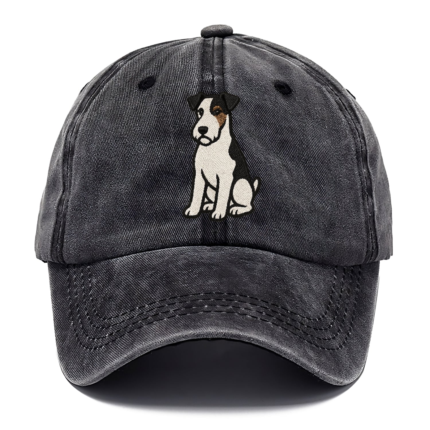wire-fox-terrier-white-black-markings-spirited-charm Hat