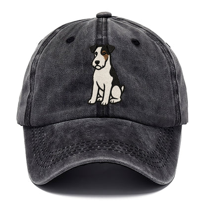 wire-fox-terrier-white-black-markings-spirited-charm Hat
