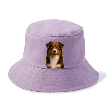 red tri australian shepherd portrait design Hat