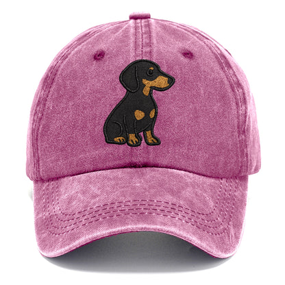 dachshund-black-and-tan-loyal-companion Hat