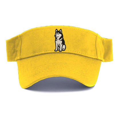 siberian-husky-black-white-loyal-spirit Hat