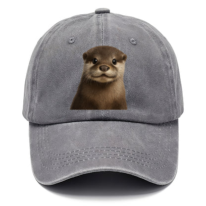 otter portrait design Hat