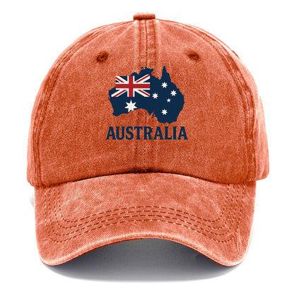 Australian Flag and Map Hat