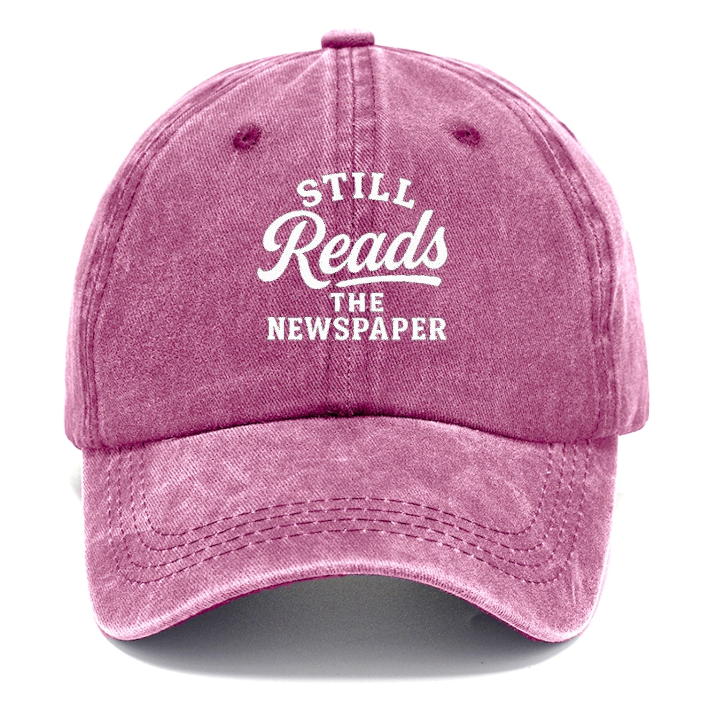 still reads the newspaper art Hat
