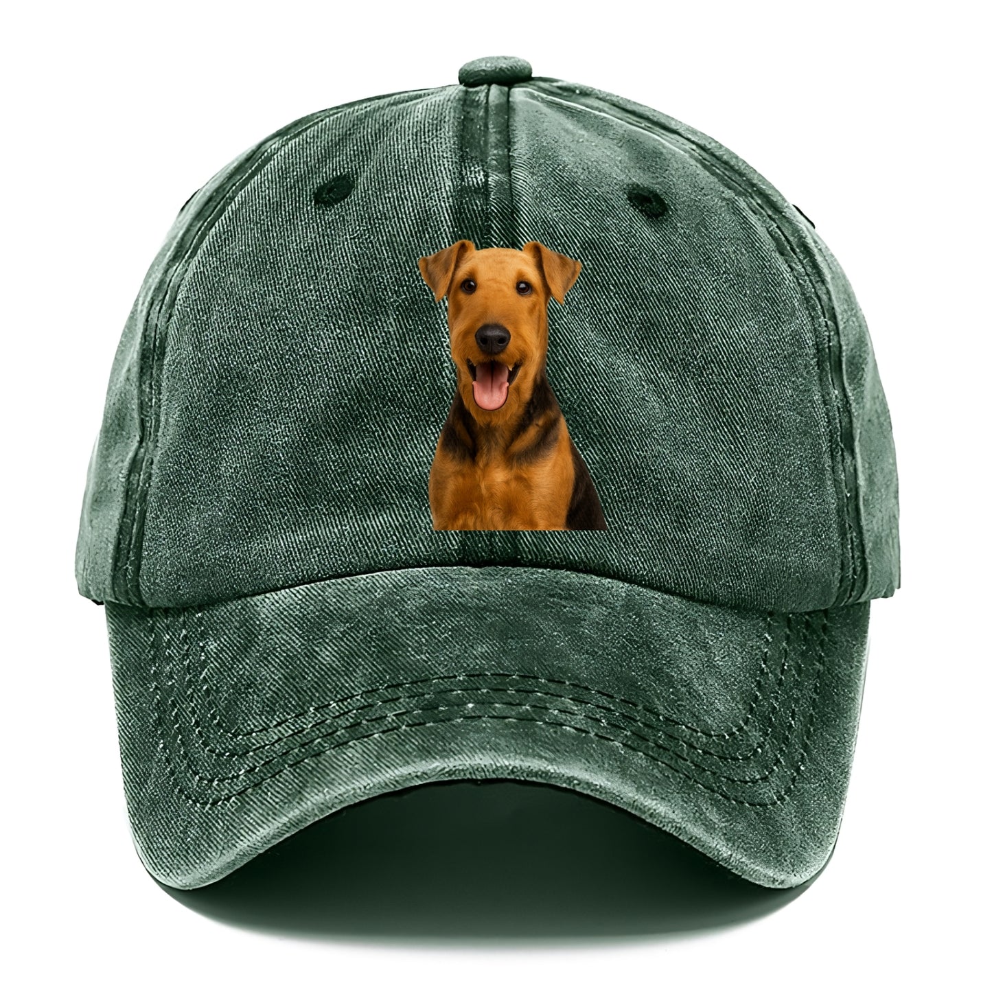 airedale terrier portrait design Hat