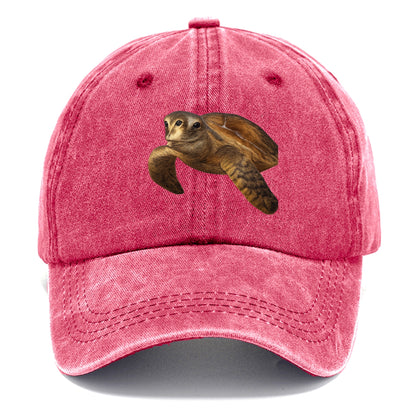sea turtle portrait design Hat