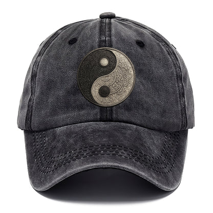 mandala yin yang pattern Hat