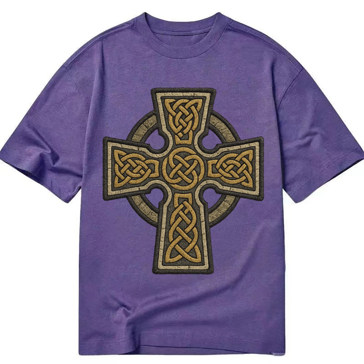 Celtic Cross  - Classic T-shirt – Purple
