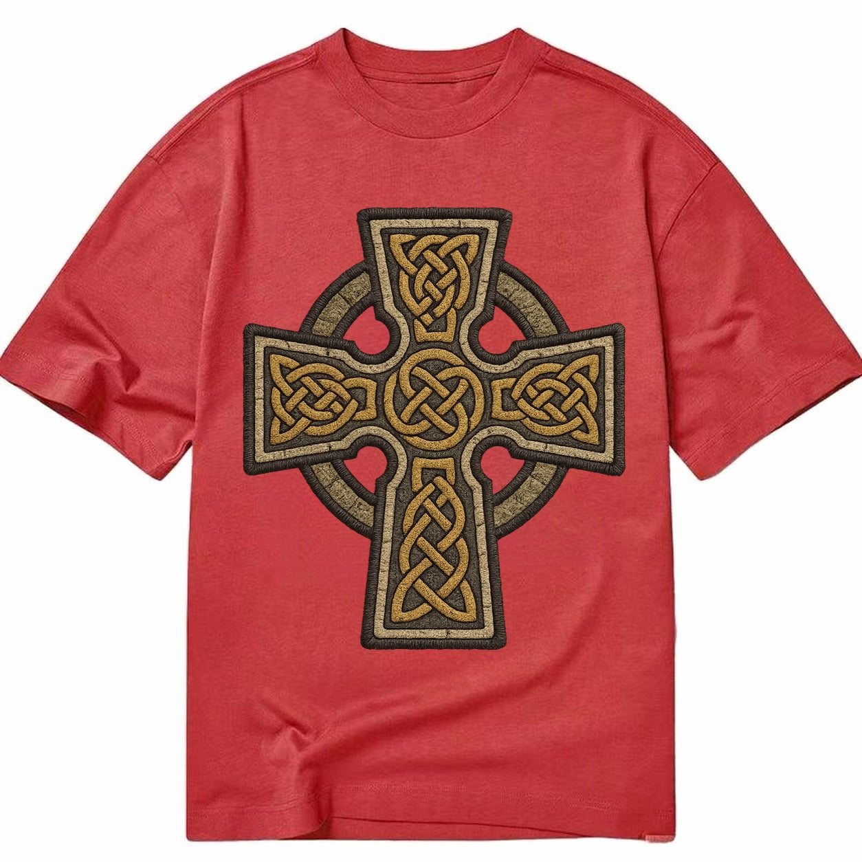 Celtic Cross  - Classic T-shirt – Red