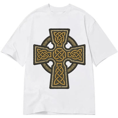 Celtic Cross  - Classic T-shirt – White