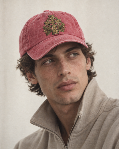 Model wearing the cap