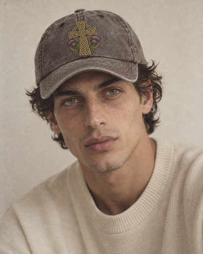 Model wearing the cap