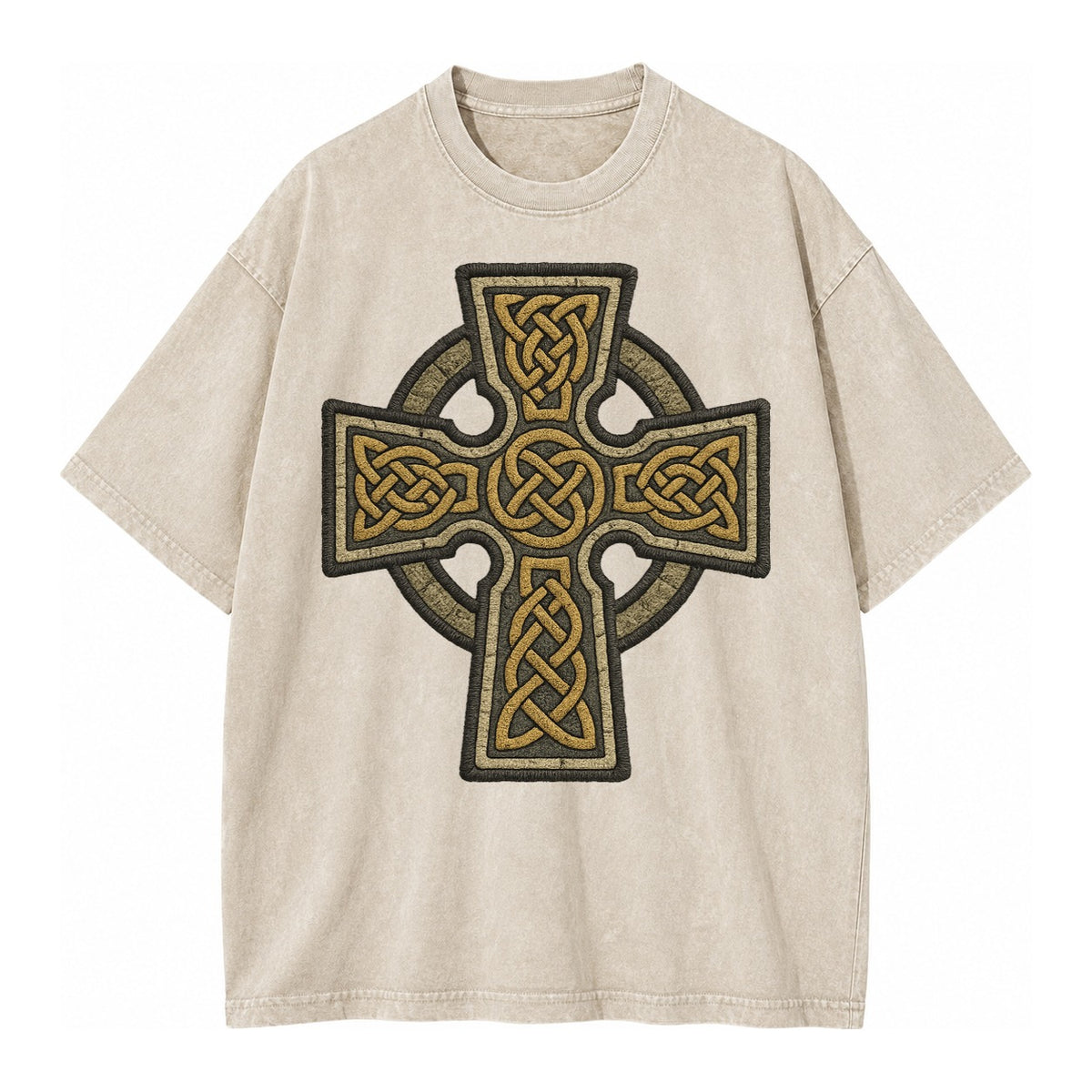 Celtic Cross  - Vintage T-shirt – Off White