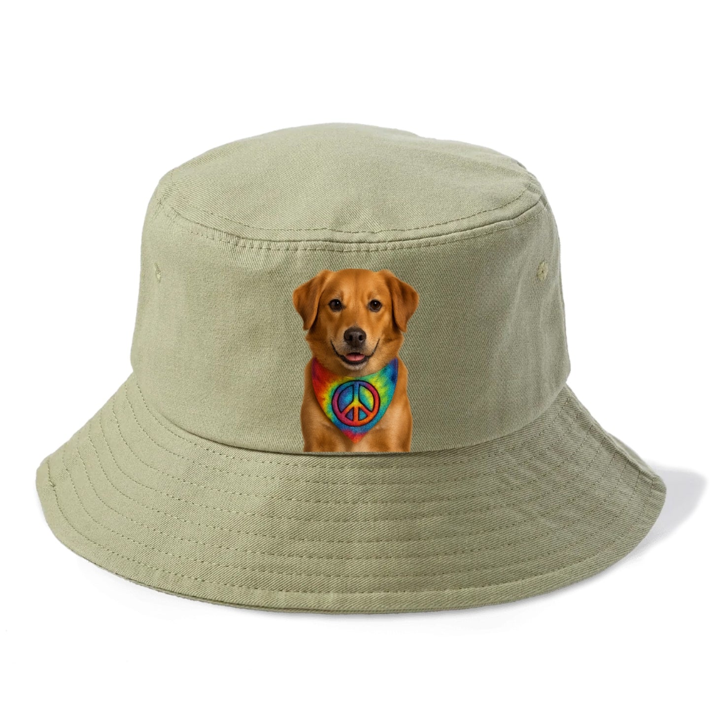 peace sign portrait design Hat