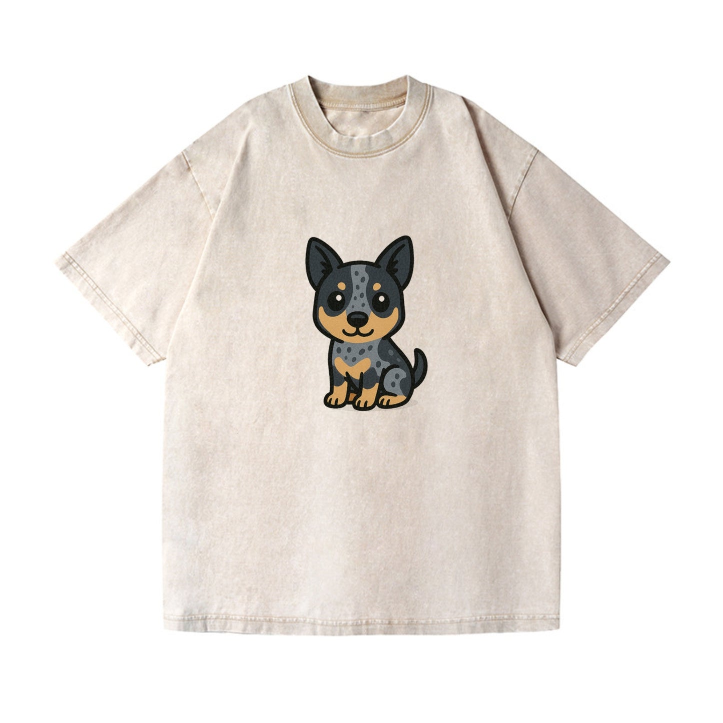 australian cattle dog blue heeler sitting pose portrait design Hat