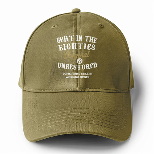 Built In The Eighties, Original, Unrestored, Some Parts Still In Working Order Solid Color Baseball Cap