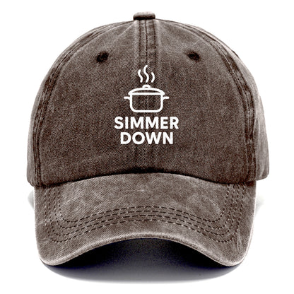 simmer down relax Hat