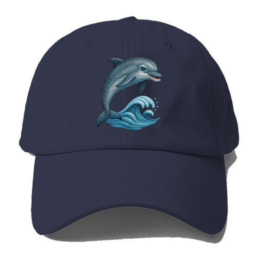 Oceanic Grace Dolphin's Ascent Baseball Cap For Big Heads