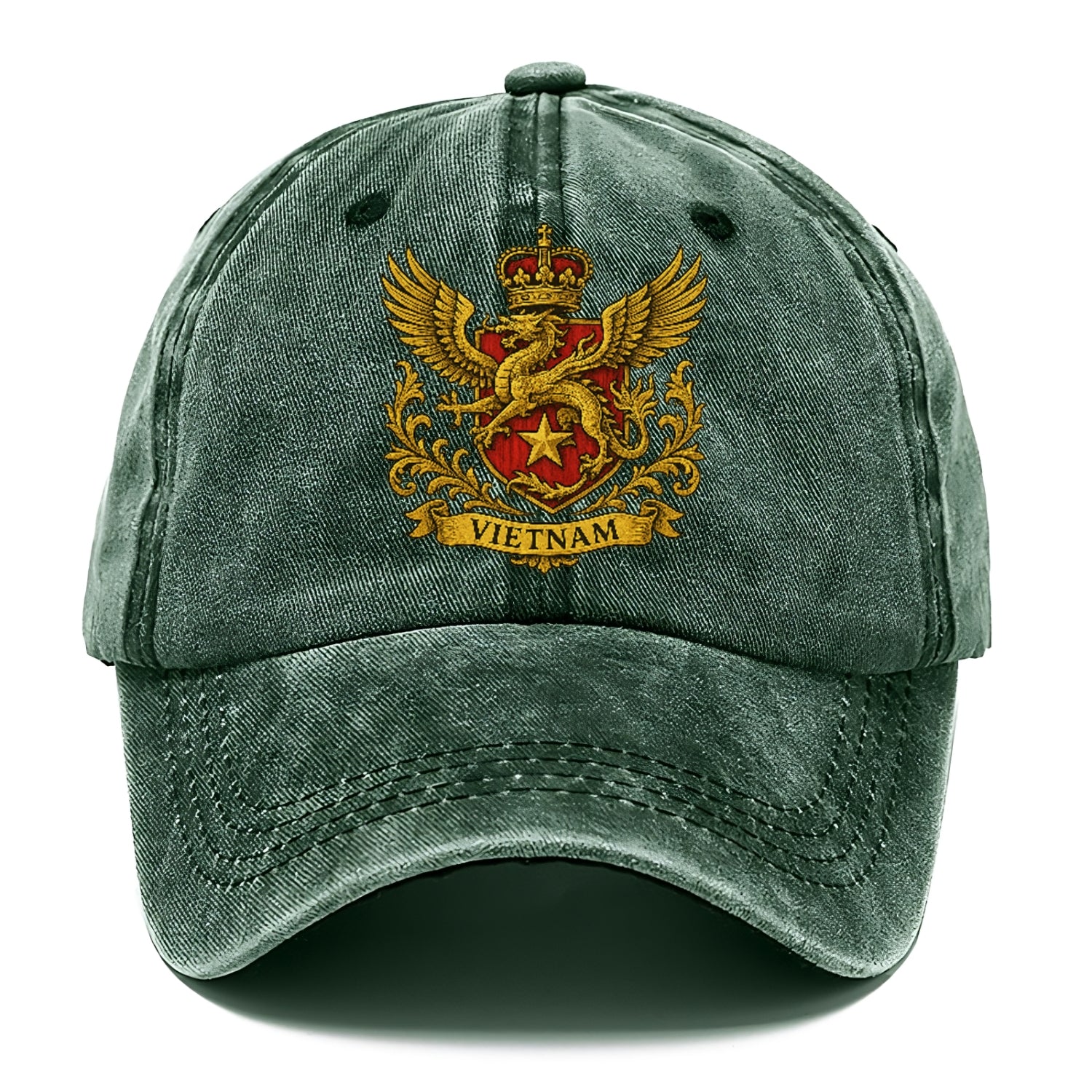 heraldic-emblem-with-dragon-and-text Hat