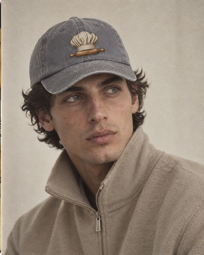 Model wearing the cap