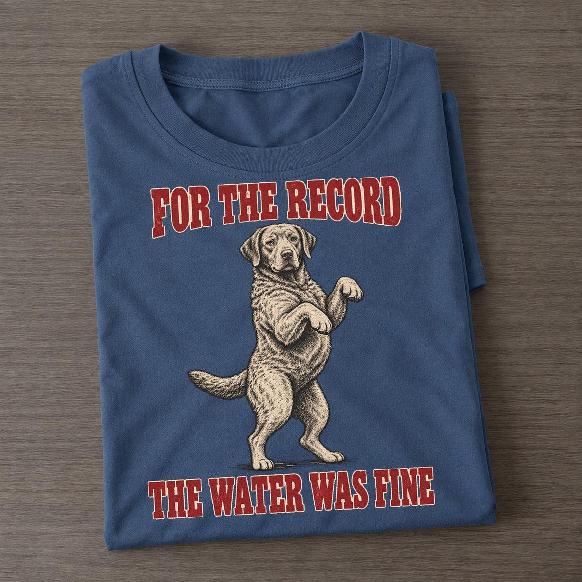 Chesapeake Bay Retriever Dog Declarations Classic T-shirt – Twilight Navy