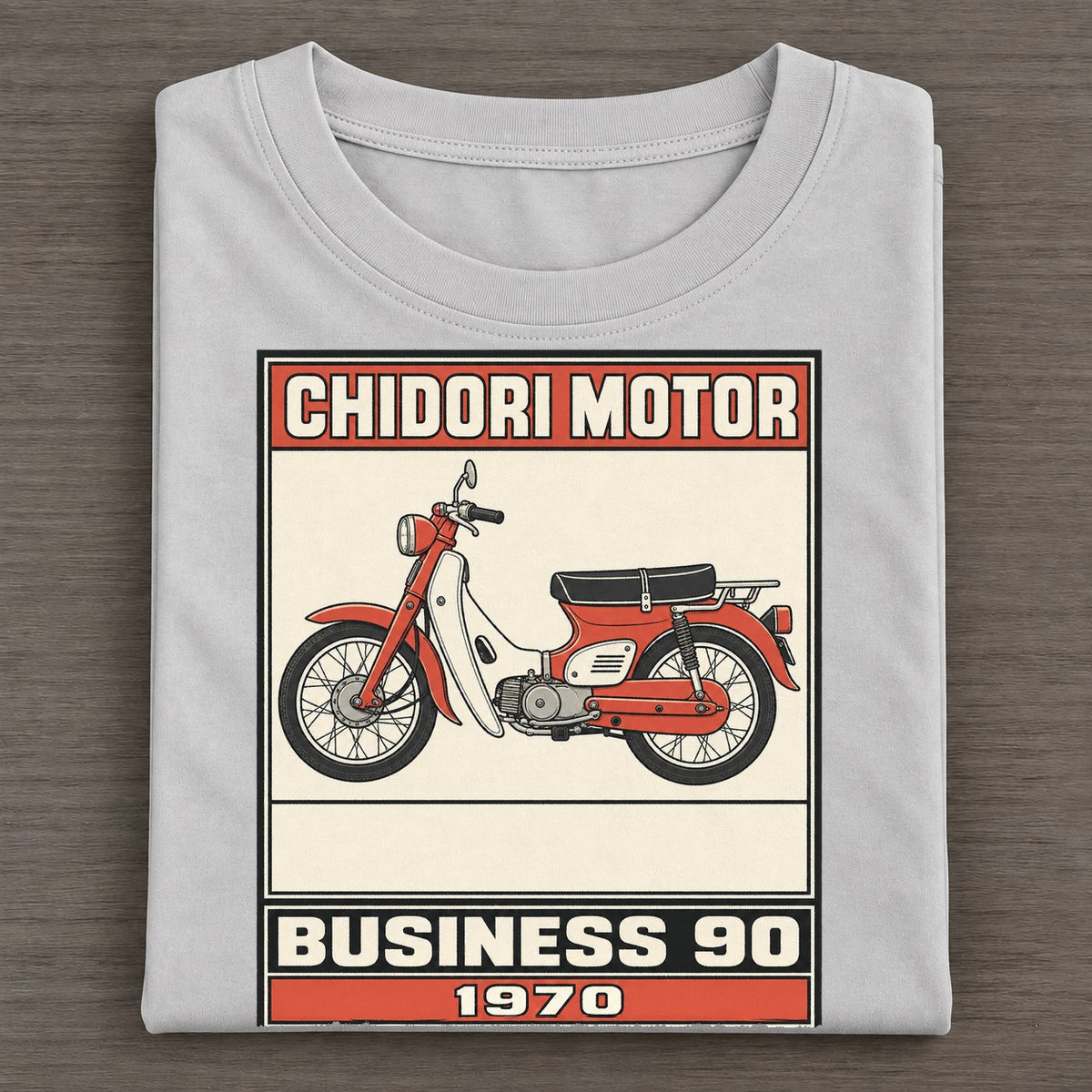 Chidori Business 90 Showa Speed Plates Classic T-shirt – Grey