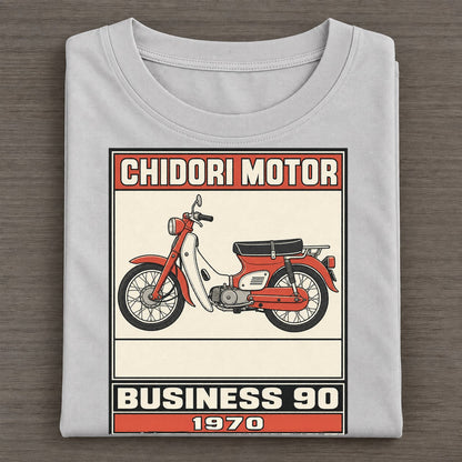 Chidori Business 90 Showa Speed Plates Classic T-shirt – Grey