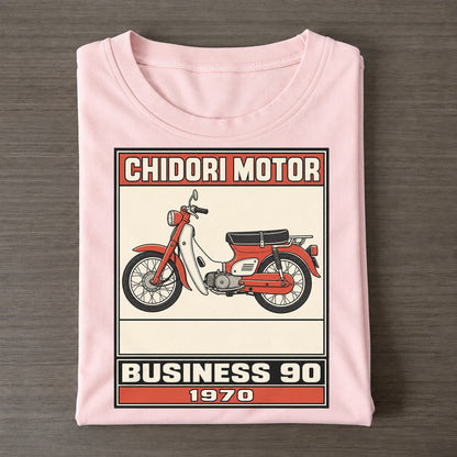 Chidori Business 90 Showa Speed Plates Classic T-shirt – Pink