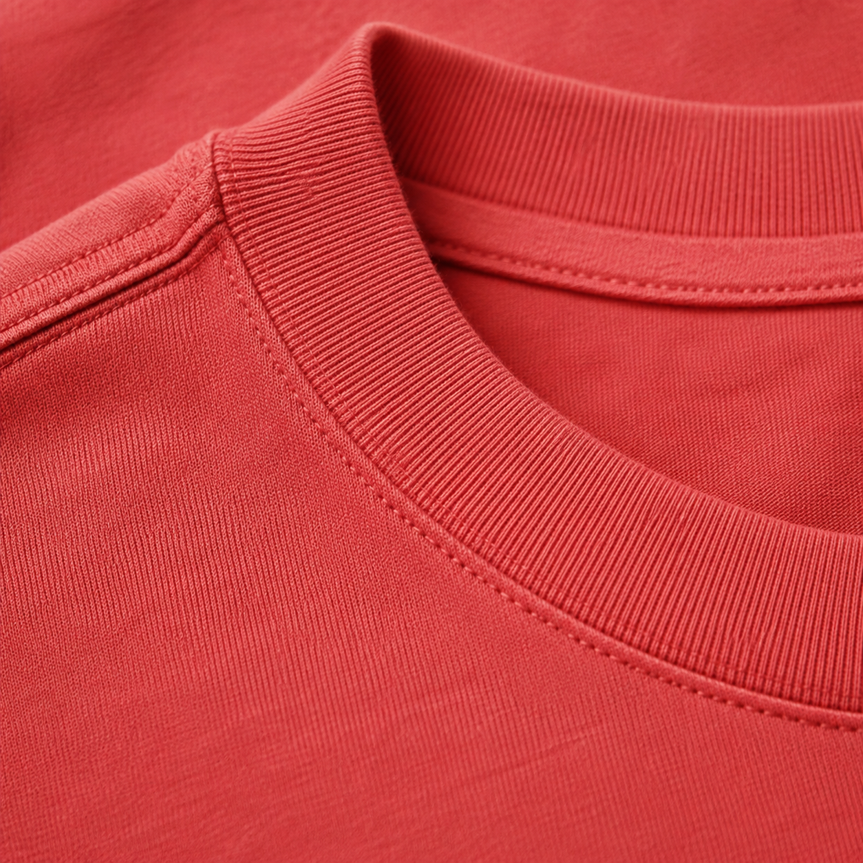 Red — fabric close-up