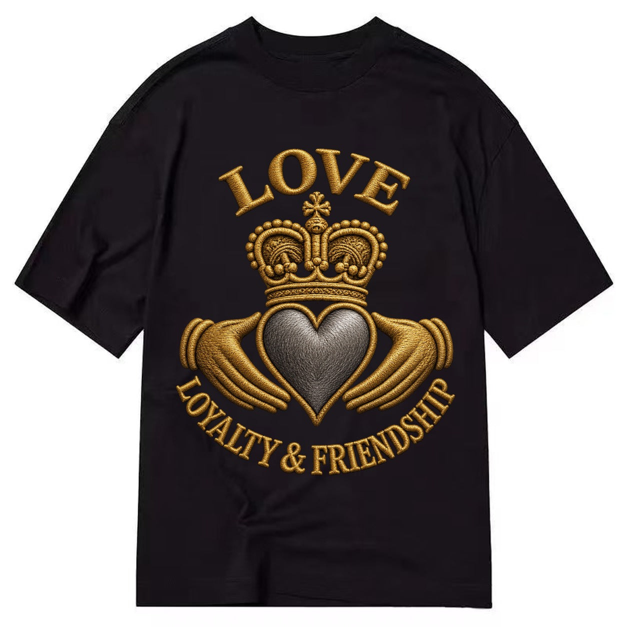 Claddagh Symbol  - Classic T-shirt – Black