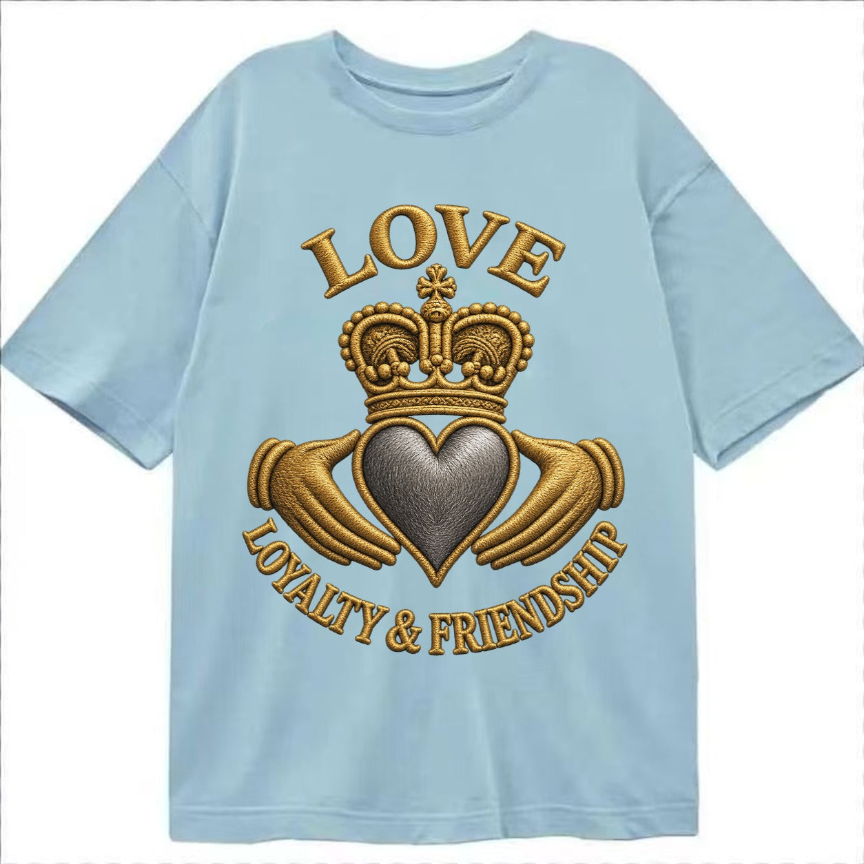 Claddagh Symbol  - Classic T-shirt – Light Blue