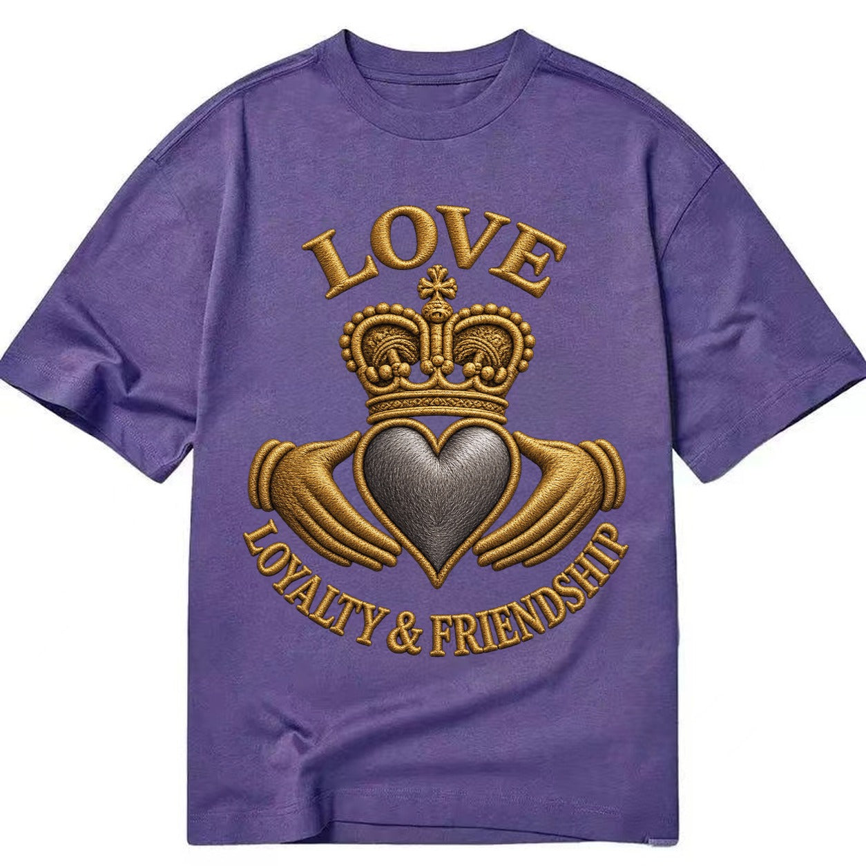 Claddagh Symbol  - Classic T-shirt – Purple