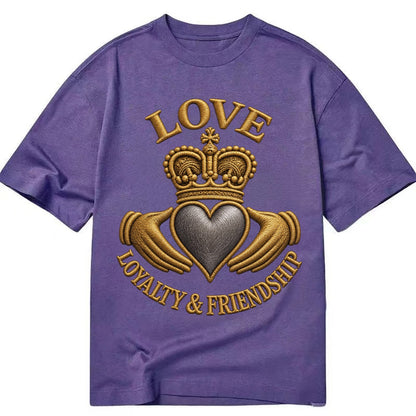Claddagh Symbol  - Classic T-shirt – Purple