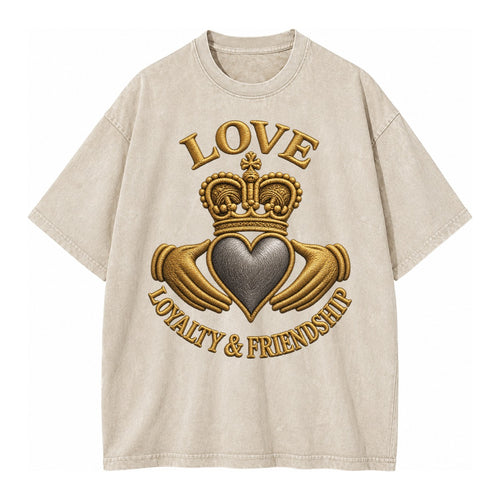 Claddagh Symbol  - Vintage T-shirt