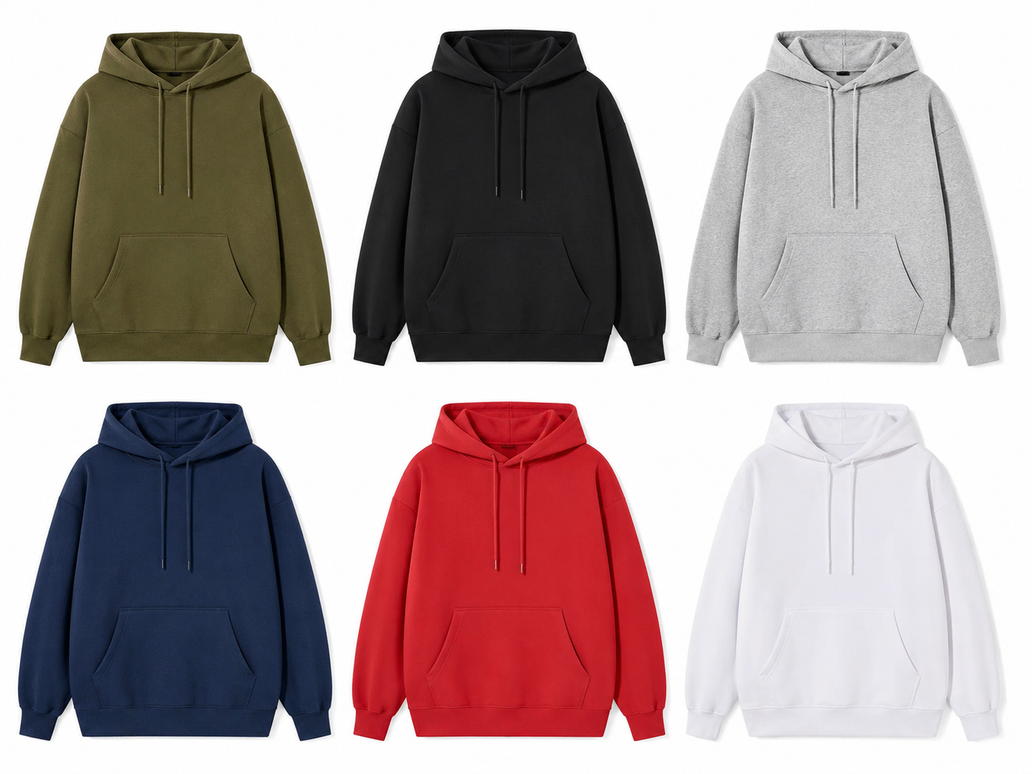 Pandaize classic pullover hoodie — color lineup