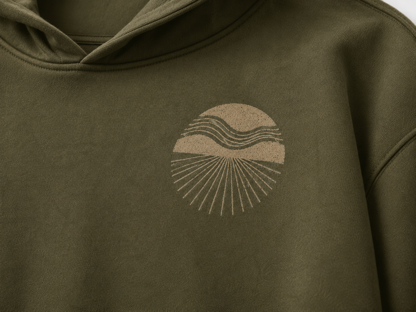 Pandaize classic pullover hoodie — print close-up
