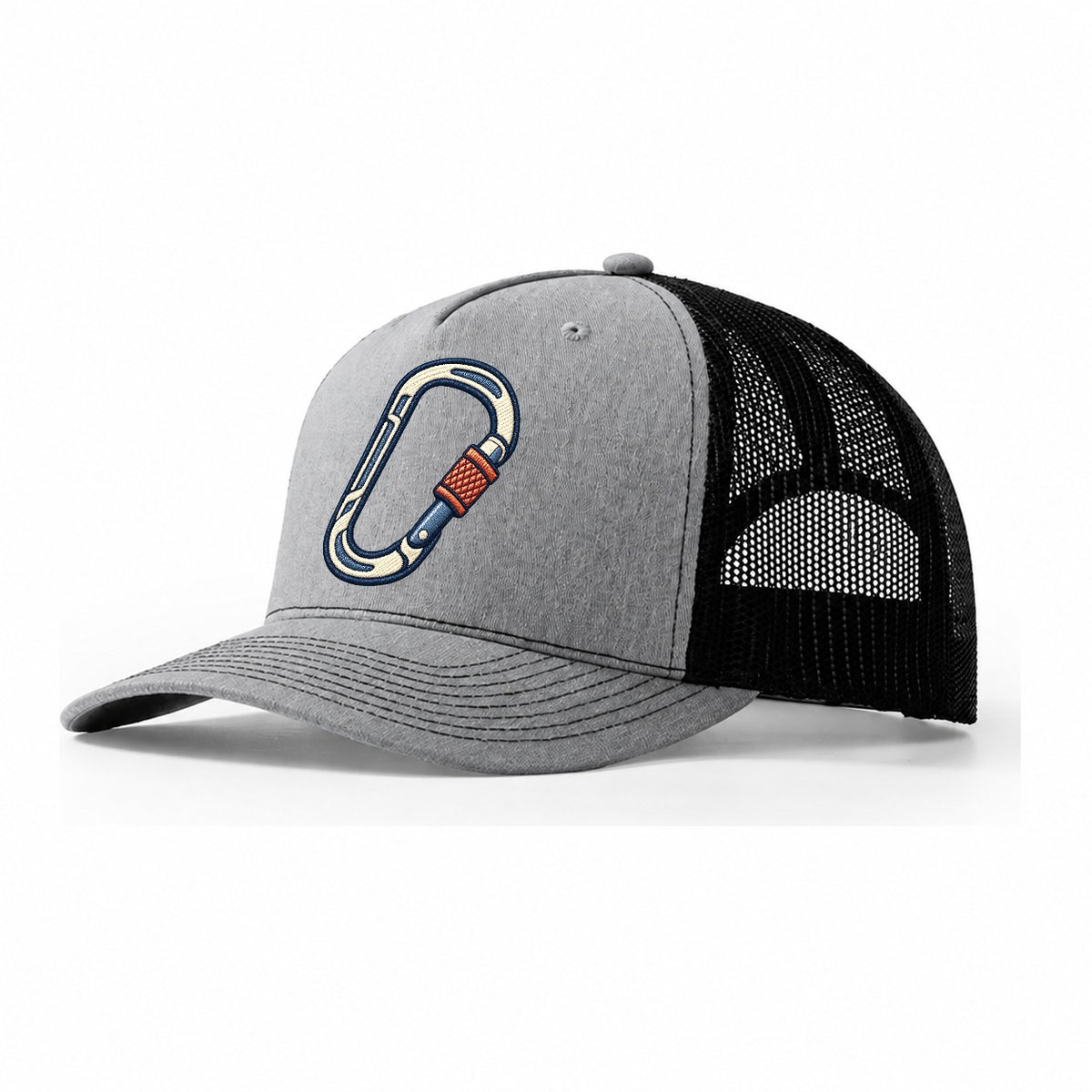 Climbing Carabiner Tiny Solo Marks Trucker Hat – Sport Grey Black