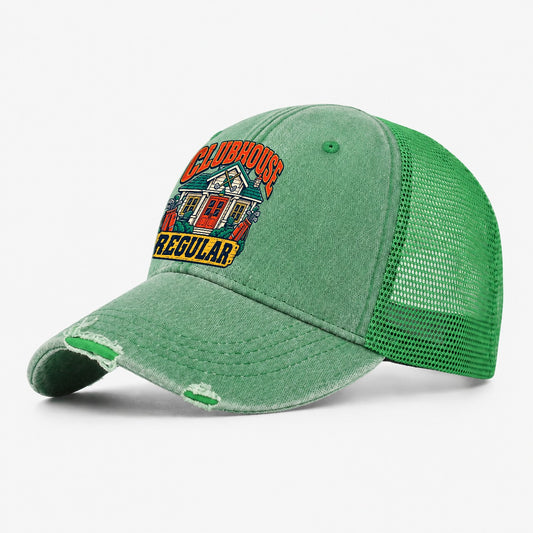 Clubhouse Regular Golf Life Washed Trucker Hat – Ink Green